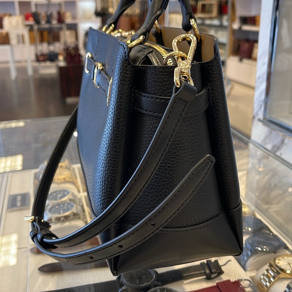 Michael Kors Reed Small Satchel Crossbody Center Zip Bag
Color: Black 
NWT - Picture 3 of 16